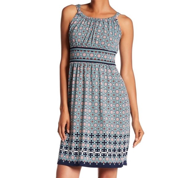 Max Studio Geometric Print Dress - Picture 1 of 13